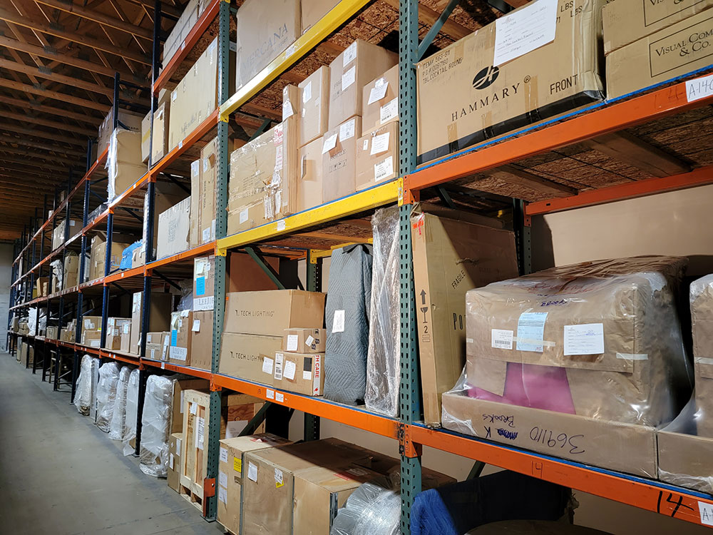 Warehouse Storage for FFE furniture installations Heber City Utah
